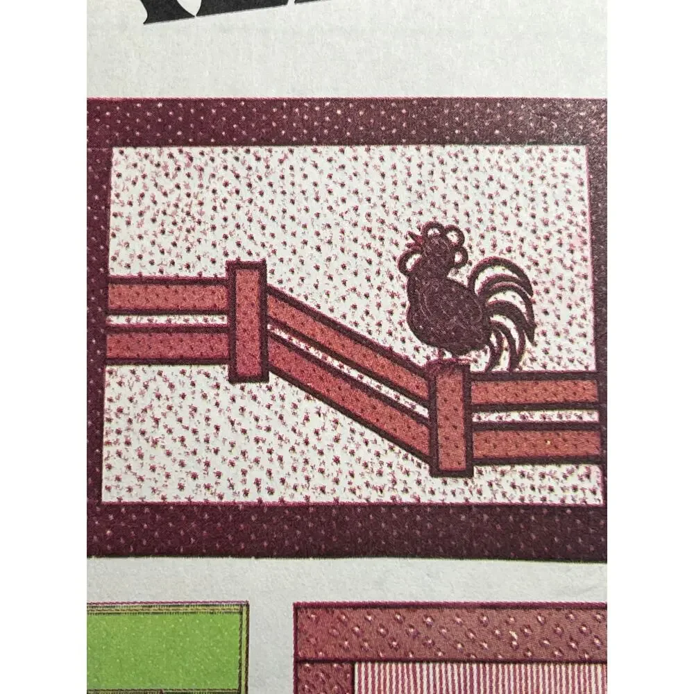 McCalls 6316 Quilt Pattern pillows farm animals sheep rooster geese chicken
